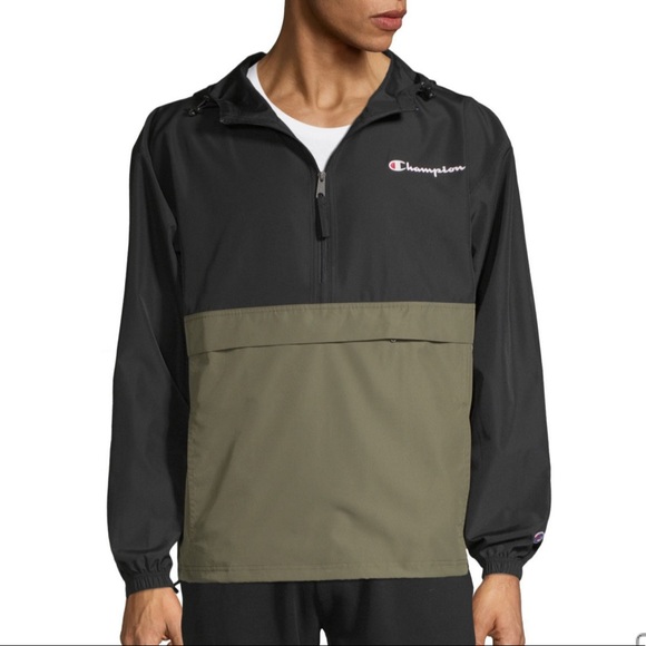 champion colorblock packable jacket